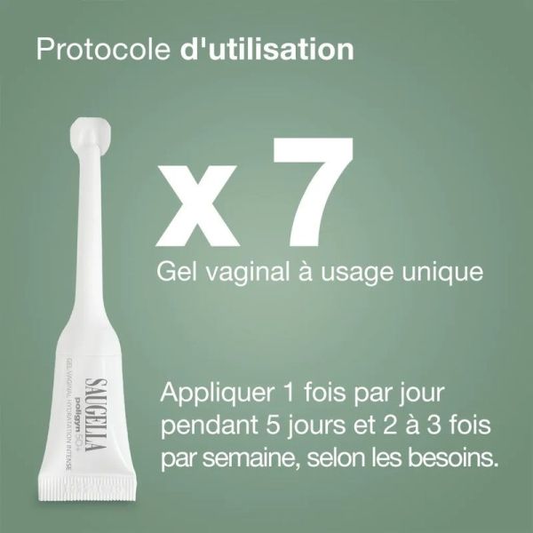 Poligyn 50+ gel vaginal Hydratation Intense - 7 unidoses de 4 ml