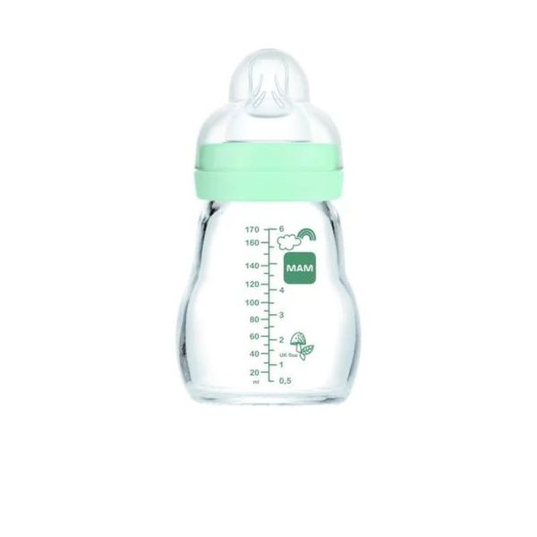 Biberon Verre 1er âge 170 ml - Débit 1