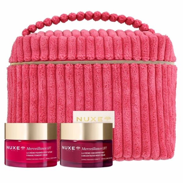 Merveillance Lift La Routine Lift & Fermeté | Jour & Nuit - Crème Poudrée Effet Liftant 50 ml, Crème Concentrée de Nuit 50 ml