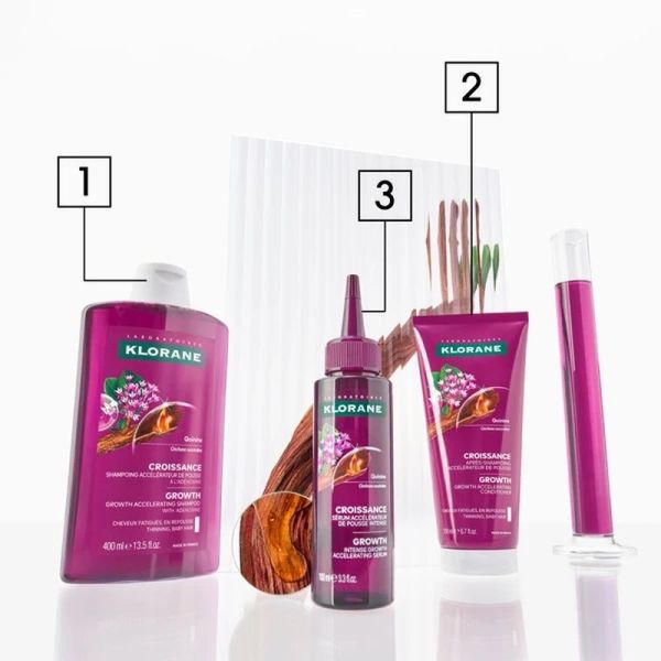 Shampoing accélérateur de pousse à l'adénosine CROISSANCE - 200 ml