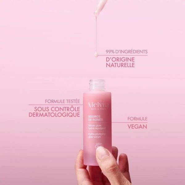 Sérum Glow Hydra-Repulpant Bio Source de Roses - 30 ml