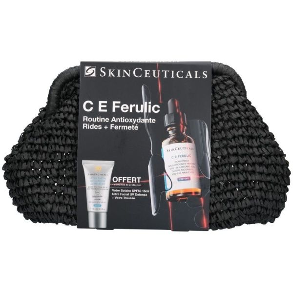 Trousse Routine Anti-Oxydante - CE Ferulic Serum Rides + Fermete 30 ml + Solaire SPF50 Ultra Facial Defense 15 ml Offert