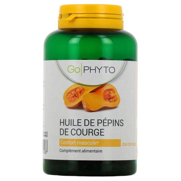 Go Phyto Huile de Pépins de Courge Confort Masculin - 200 capsules