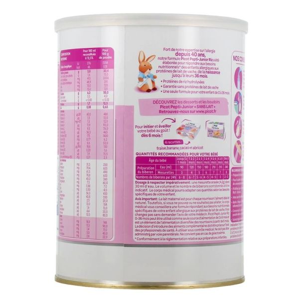 Pepti-Junior Riz 0-36 mois - 800 g