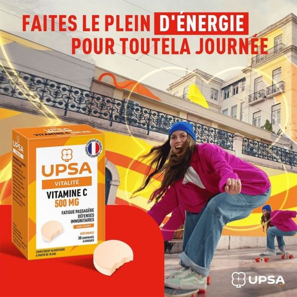 Vitamine C 500 mg - 30 comprimés à croquer