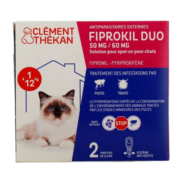 Fiprokil Duo Chat - 2 pipettes