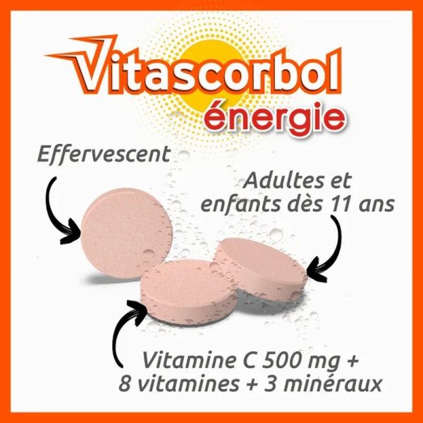 Energie Gout Orange Pressee - 30 comprimes effervescents