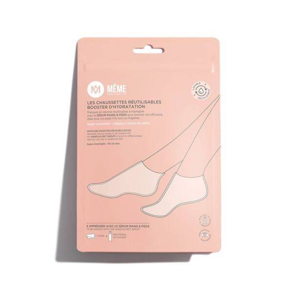 Chaussettes reutilisables booster d'hydratation - 1 paire