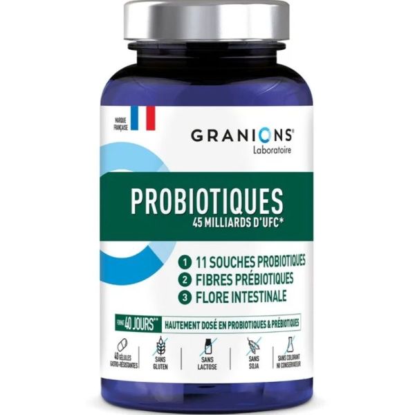 Probiotiques et Prébiotiques - 40 gélules gastro-résistantes