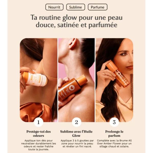 Huile Glow Pailletée - Amber Flower - 100 ml