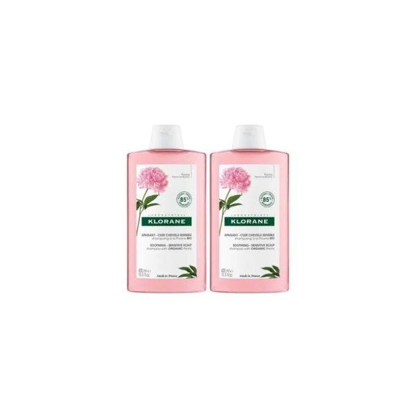 Shampooing Apaisant et Anti-Irritant Pivoine Bio - 2 x 400 ml
