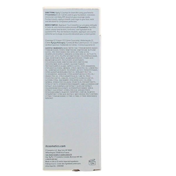 CC Crème SPF50+ Correctrice Haute Couvrance Your Skin But Better - Light - 12 ml
