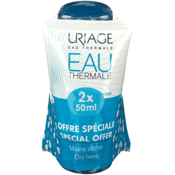 Crème d'Eau Mains Hydratante Eau Thermale - 2 x 50 ml
