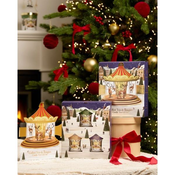 Coffret de Noël 3 Bougies - 3 x 75 g