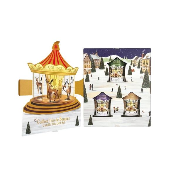 Coffret de Noël 3 Bougies - 3 x 75 g