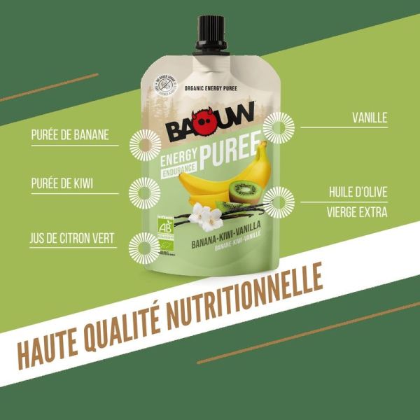 Energy Purees Banana - Kiwi - Vanilla - 90 g