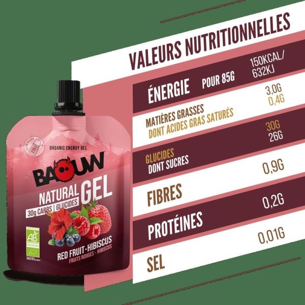 Energy Gels Red Fruits - Hibiscus - 85 g