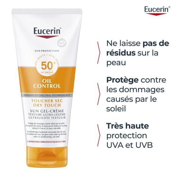SUN OIL CONTROL Gel-Crème Toucher Sec SPF 50+ SUN - 200 ml