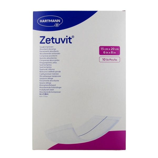 Zetuvit Pansements Absorbants Stériles - 10 pansements