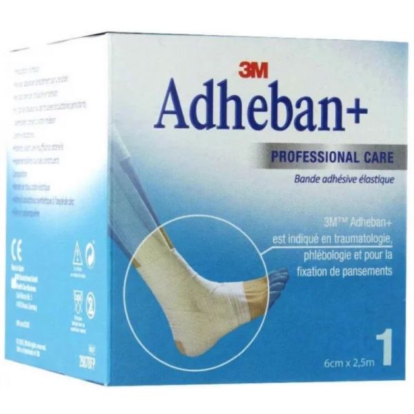 Adheban Plus Bande Elastique Adhesive - 6 cm x 2,5 m