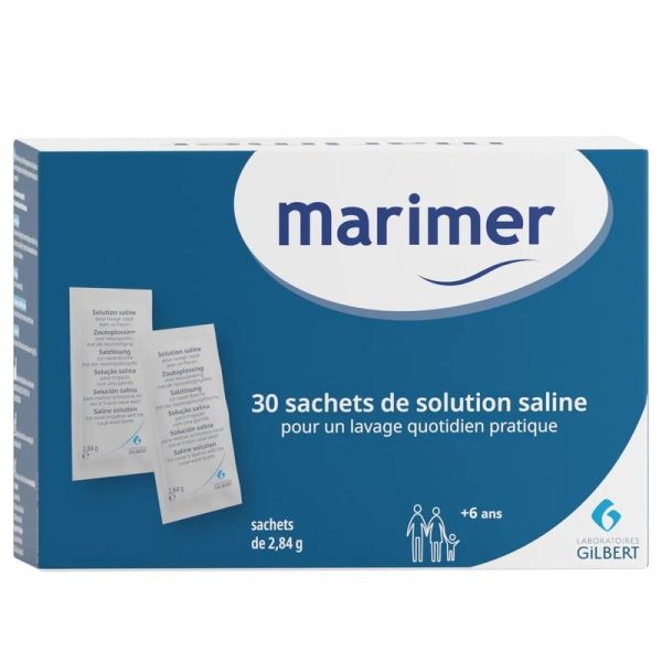 Solution saline pour lavage nasal - 30 sachets