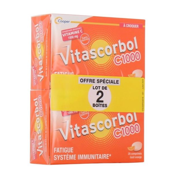 Vitamine C 1000 - 20 comprimés