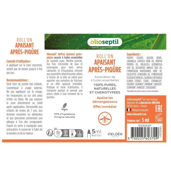 Roll-On Apaisant Apres Piqure - 5 ml