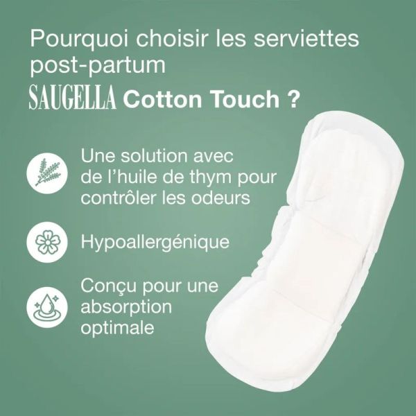 Cotton Touch Serviettes Maternité - 10 serviettes