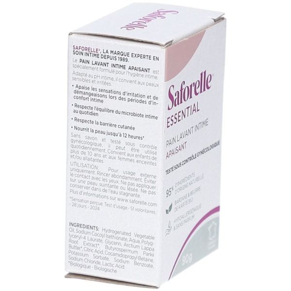 Pain Lavant Intime Apaisant ESSENTIAL - 90 g