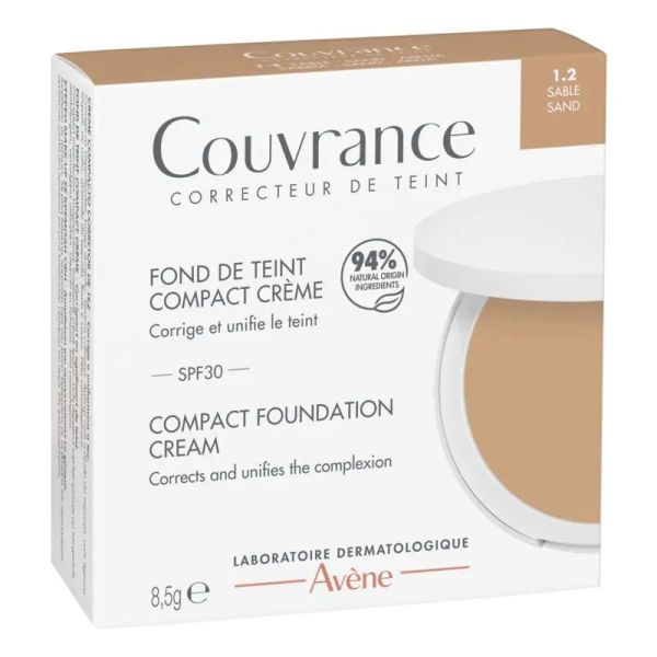 Fond de teint compact crème 1.2 Sable - 8,5 g