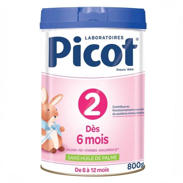 Picot lait 2ème âge en poudre 6-12 mois 800g