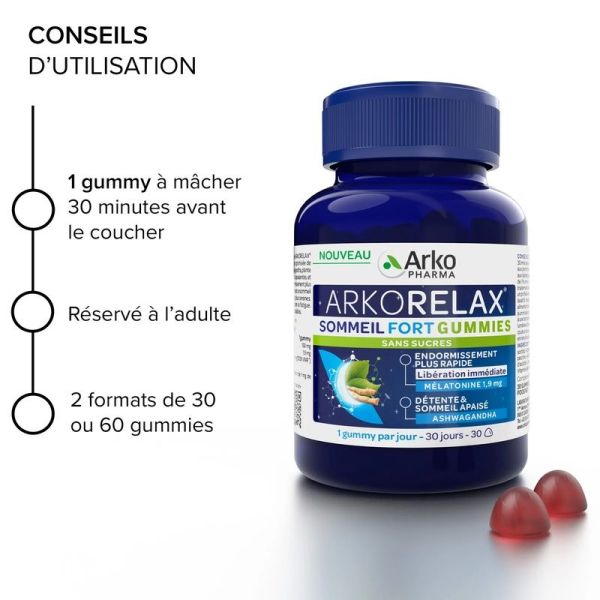 Sommeil Fort Gummies - 60 gummies