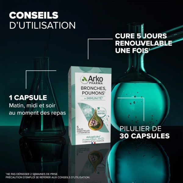 Arkogelules Bronches Poumons - 30 capsules