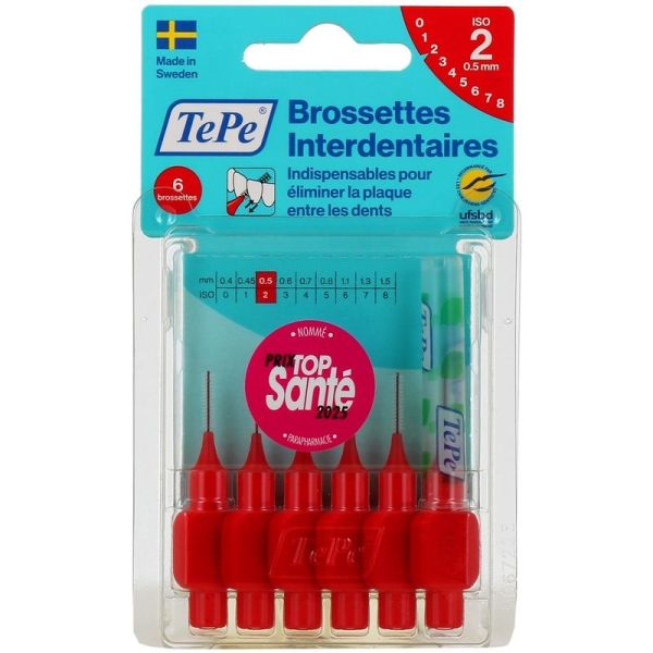 Brossettes Interdentaires Originales 0,5 mm - 6 brossettes