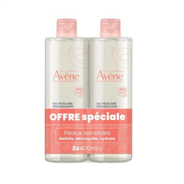 Eau Micellaire Démaquillante LES ESSENTIELS - 2 x 400 ml