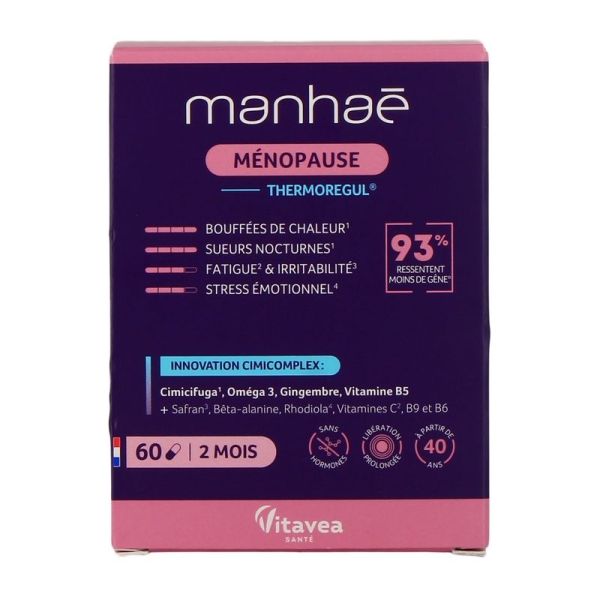 Ménopause ThermoRegul - 2 mois - 60 gélules