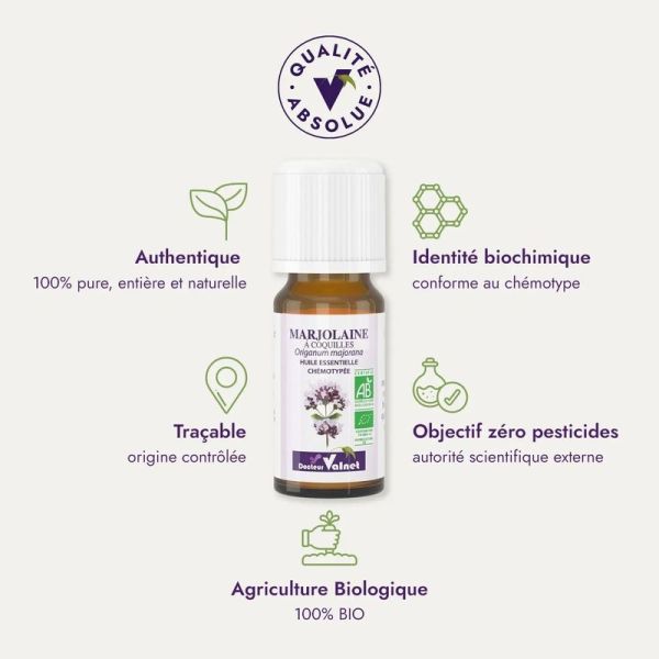 Huile Essentielle Marjolaine A Coquilles Bio - 5 ml