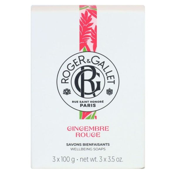 Rg Savon Gingembre Rouge 3X100G
