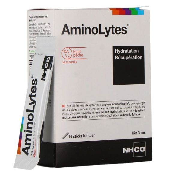 AminoLytes Pêche - 14 sticks