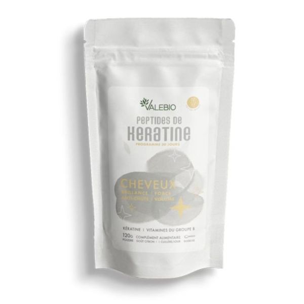 Peptides de Kératine - Cheveux Brillance & Force - 120 g