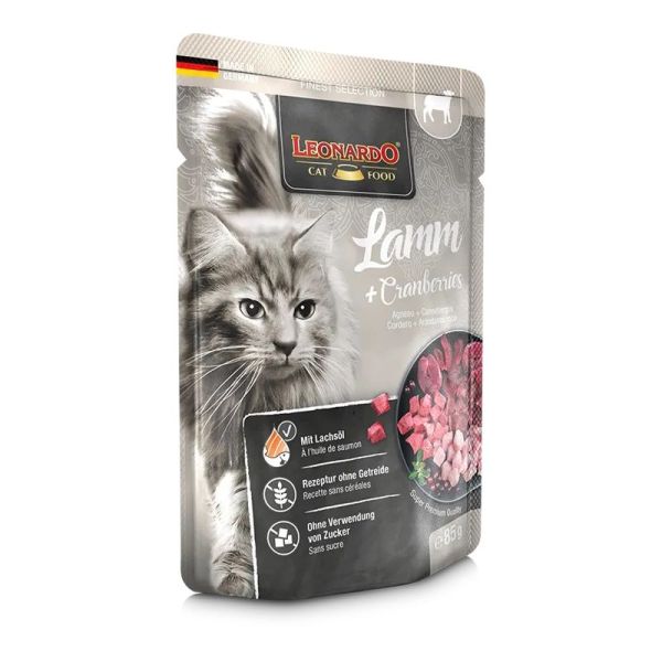 Leonardo Agneau + Canneberges - Chat adulte 1,36 kg