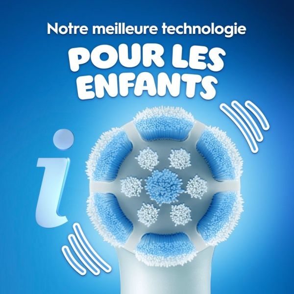 iO Kids Disney Stitch Brosse à Dents Électrique, 1 Brossette, 3 Modes Avec Mode Douceur Pour Enfants