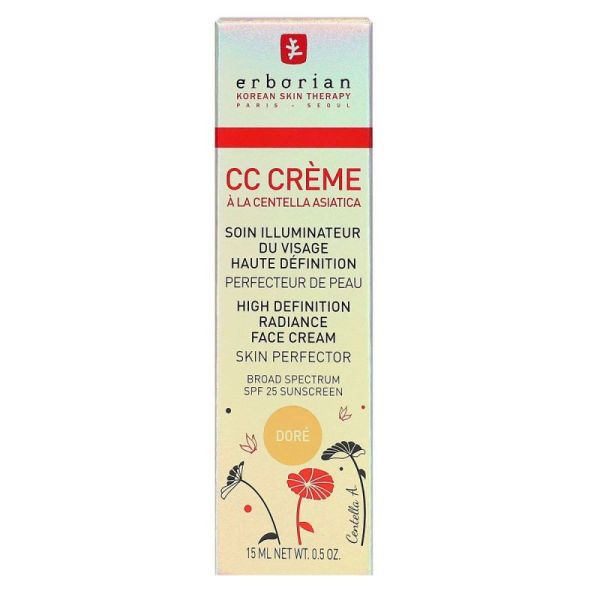 Erborian Cc Creme Dore Tube 15 Ml
