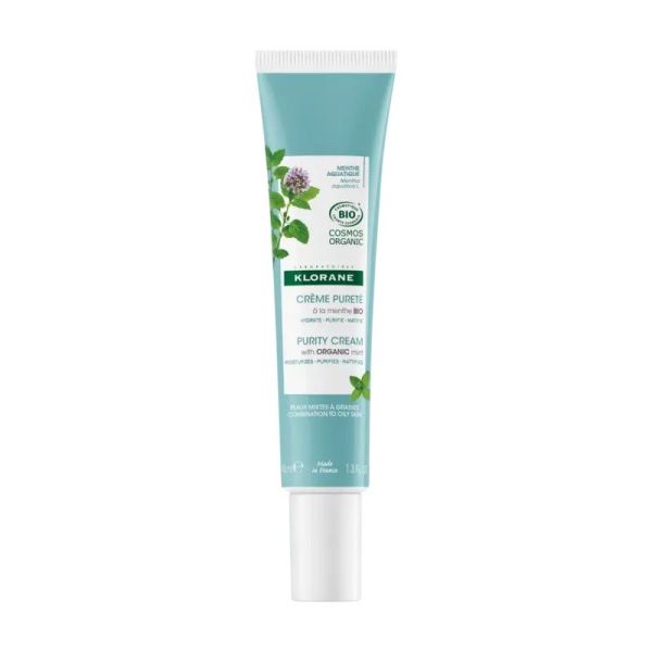 Crème matifiante à la Menthe aquatique BIO - 40 ml