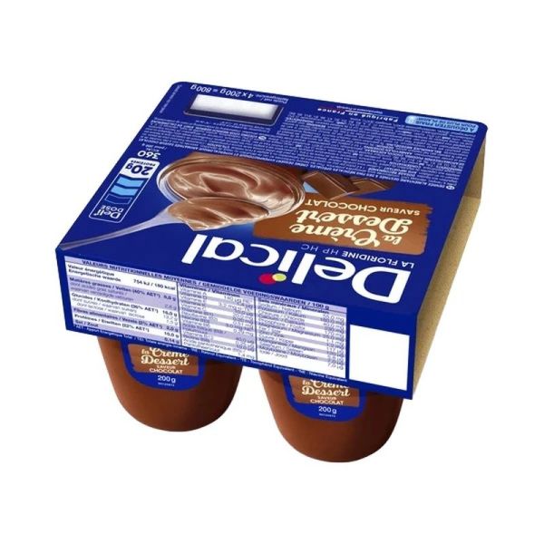 Delical Crème Dessert HP HC La Floridine Vanille - 4 x 200 g