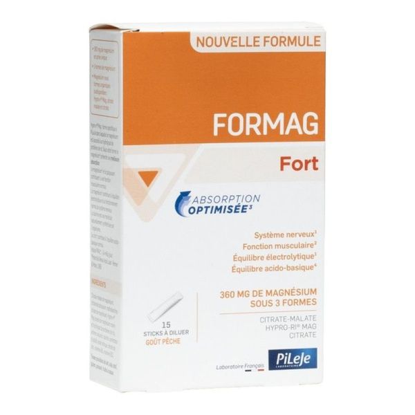 Formag Fort - goût pêche - 15 sticks