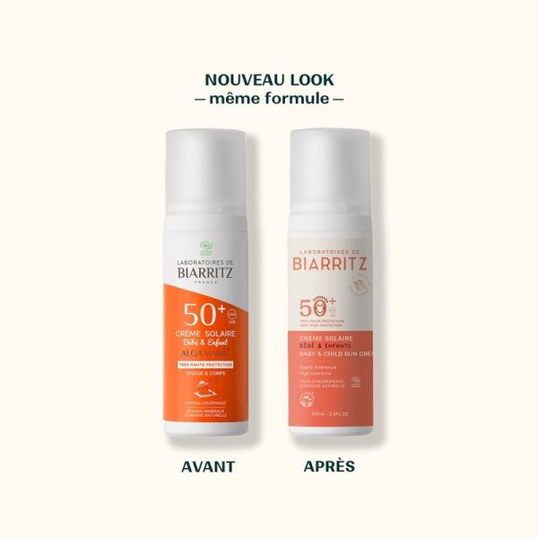 Crème solaire bébé & enfant SPF50+ - 100 ml