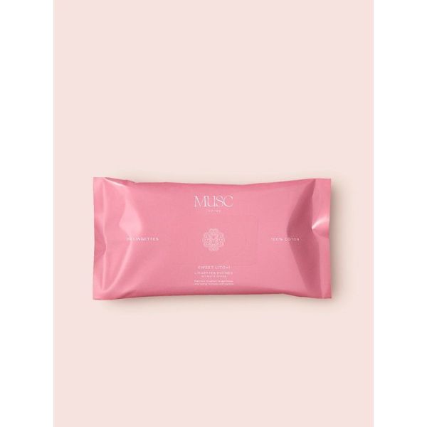 Lingettes toilette intimes La Delicieuse - Sweet Litchi - 30 lingettes