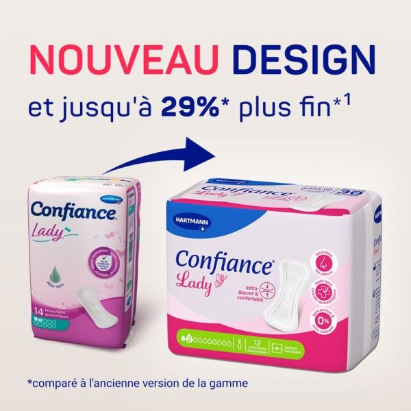 Confiance Lady Protections Anatomiques 2 gouttes - Sachet de 12