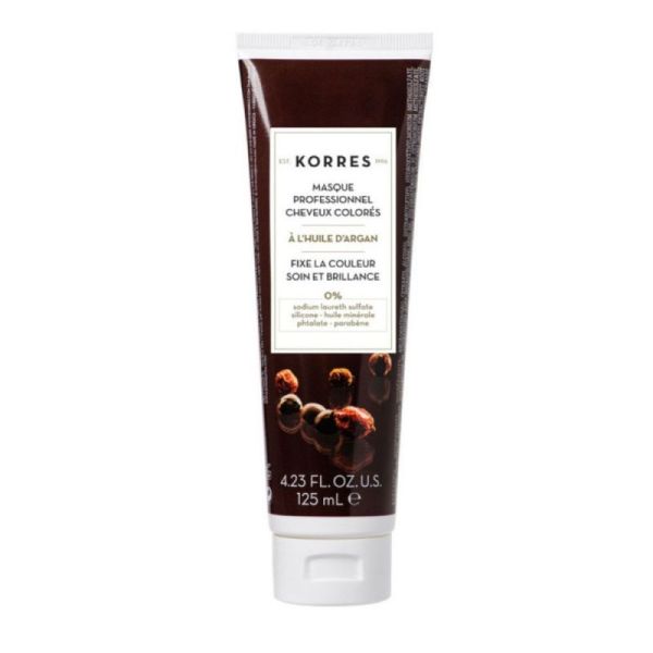 Korres masque cheveux colorés à l'huile d'Argan 250 ml